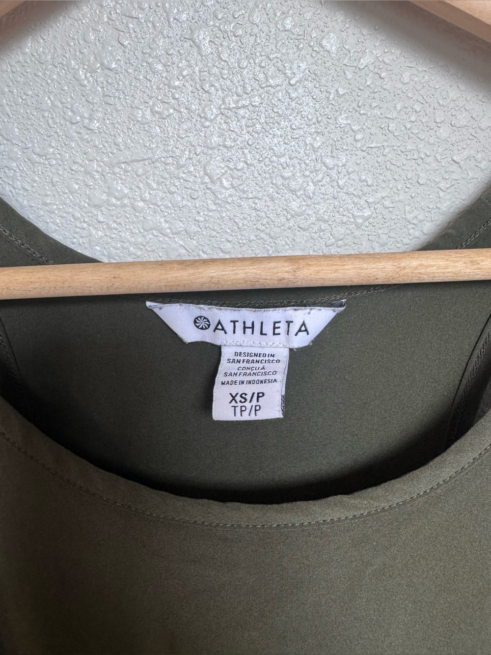 Athleta Presidio Traveler Maxi Dress in Olive size XSPetite - Picture 5 of 12
